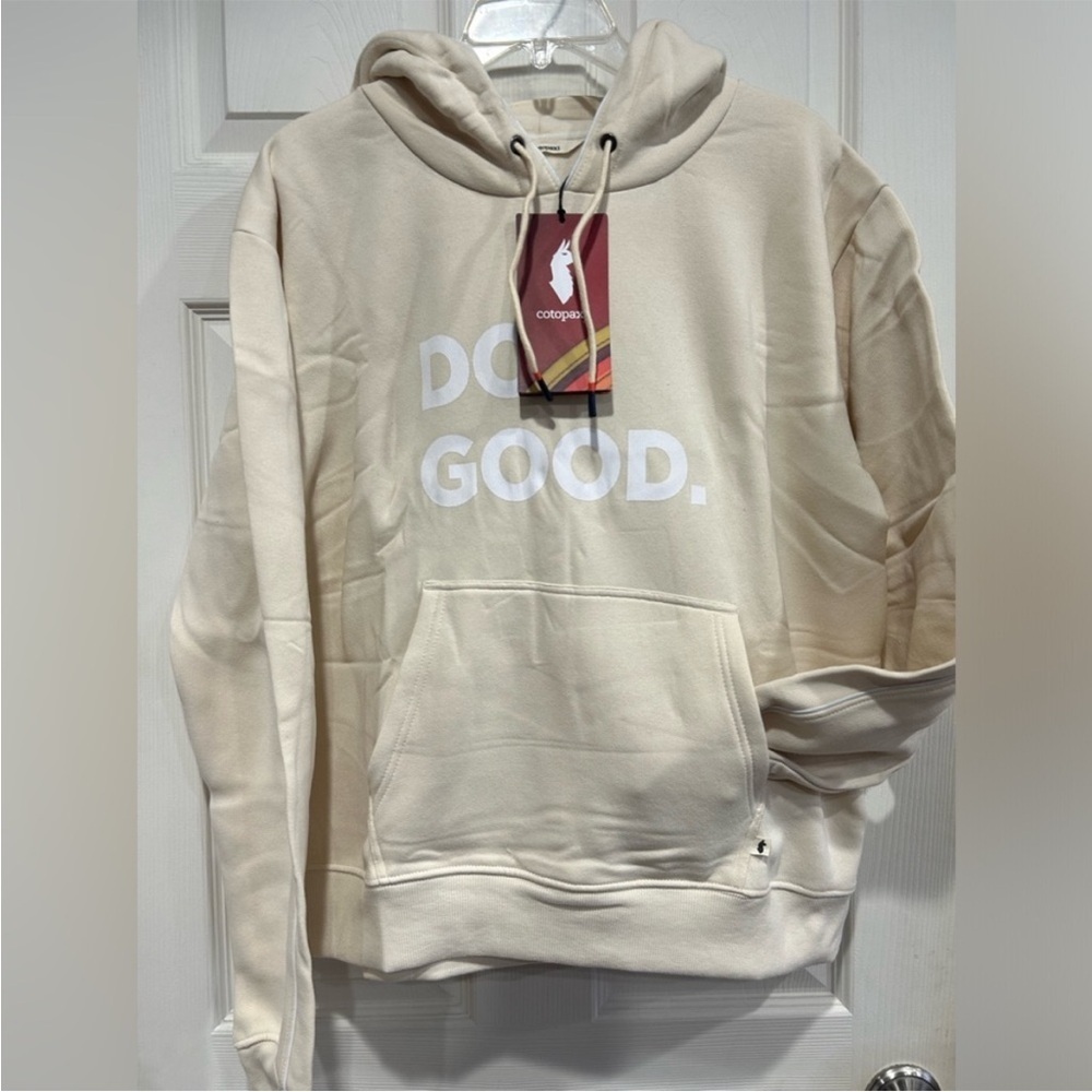 Cotopaxi Women's XL Do Good Pullover Hoodie Bone White Organic Cotton Comfy NWT